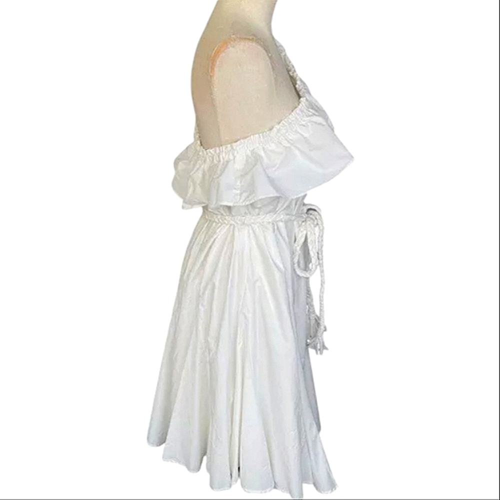 RHODE X TARGET WHITE ONE SHOULDER GODDESS DRESS  BELTED PLUS SIZE 1XL NWT - Picture 8 of 16